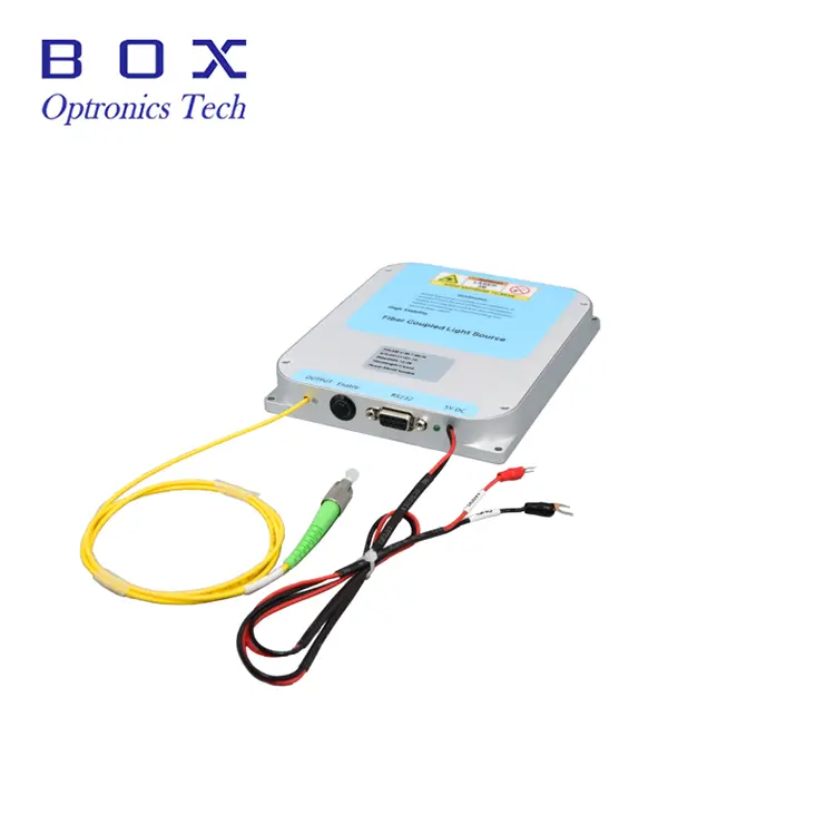 Source lumineuse pour tester la fibre unique 405–940 nm